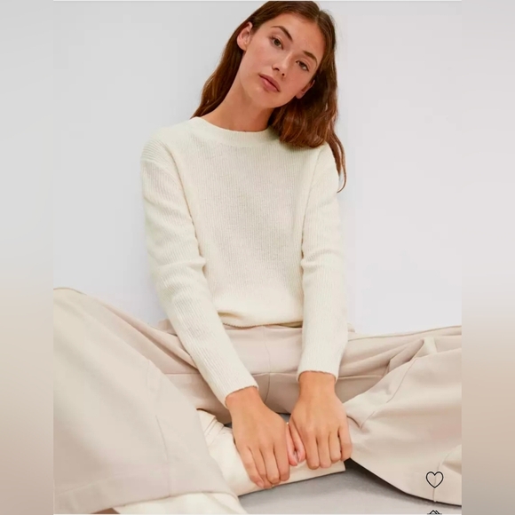 COMMA, - Sweater Cream Crew Neck Soft Wool Blend Size 10 (Runs Small) Womens EUC - Picture 15 of 16